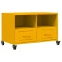 Mueble TV acero laminado en frío amarillo mostaza 68x39x43,5 cm by , TV Furniture - Ref: Foro24-846701, Price: 79,18 €, Disco...