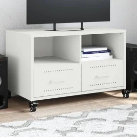 TV-Möbel aus kaltgewalztem Stahl in Weiß 68x39x43,5 cm von , TV-Möbel - Ref: Foro24-846703, Preis: 67,32 €, Rabatt: %