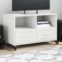 TV-Möbel aus kaltgewalztem Stahl in Weiß 68x39x43,5 cm von , TV-Möbel - Ref: Foro24-846703, Preis: 67,32 €, Rabatt: %