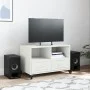 TV-Möbel aus kaltgewalztem Stahl in Weiß 68x39x43,5 cm von , TV-Möbel - Ref: Foro24-846703, Preis: 67,32 €, Rabatt: %
