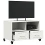 TV-Möbel aus kaltgewalztem Stahl in Weiß 68x39x43,5 cm von , TV-Möbel - Ref: Foro24-846703, Preis: 67,32 €, Rabatt: %