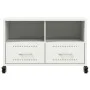 TV-Möbel aus kaltgewalztem Stahl in Weiß 68x39x43,5 cm von , TV-Möbel - Ref: Foro24-846703, Preis: 67,32 €, Rabatt: %