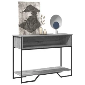 Mesa consola madera de ingeniería gris Sonoma 100x35x74,5 cm by , Side tables - Ref: Foro24-848532, Price: 53,03 €, Discount: %
