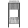 Mesa consola madera de ingeniería gris Sonoma 100x35x74,5 cm