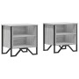 Mesitas de noche 2 uds madera ingeniería gris Sonoma 40x30x40cm by , Nightstands - Ref: Foro24-848501, Price: 45,33 €, Discou...