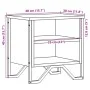 Nachttische 2 Stück aus grauem Sonoma-Ingenieurholz 40x30x40cm von , Nachttische - Ref: Foro24-848501, Preis: 44,77 €, Rabatt: %