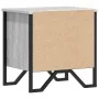 Mesita de noche madera de ingeniería gris Sonoma 40x30x40 cm de , Mesitas de noche - Ref: Foro24-848520, Precio: 34,56 €, Des...