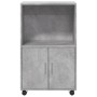 Armario con ruedas madera ingeniería gris hormigón 55x40x91 cm by , Sideboards - Ref: Foro24-853185, Price: 67,41 €, Discount: %