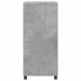 Armario con ruedas madera ingeniería gris hormigón 55x40x91 cm by , Sideboards - Ref: Foro24-853185, Price: 67,41 €, Discount: %