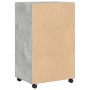 Armario con ruedas madera ingeniería gris hormigón 55x40x91 cm by , Sideboards - Ref: Foro24-853185, Price: 67,41 €, Discount: %