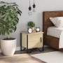 Bedside table made of plywood in oak color, measuring 40x30x40 cm. by , Nightstands - Ref: Foro24-848516, Price: 34,19 €, Dis...