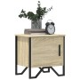 Bedside table made of plywood in oak color, measuring 40x30x40 cm. by , Nightstands - Ref: Foro24-848516, Price: 34,19 €, Dis...