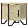 Bedside table made of plywood in oak color, measuring 40x30x40 cm. by , Nightstands - Ref: Foro24-848516, Price: 34,19 €, Dis...