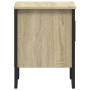 Bedside table made of plywood in oak color, measuring 40x30x40 cm. by , Nightstands - Ref: Foro24-848516, Price: 34,19 €, Dis...