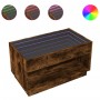 Coffee table with Infinity LED smoked oak 90x50x50 cm by , Coffee table - Ref: Foro24-847669, Price: 119,26 €, Discount: %