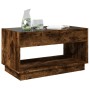 Coffee table with Infinity LED smoked oak 90x50x50 cm by , Coffee table - Ref: Foro24-847669, Price: 119,26 €, Discount: %