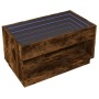 Coffee table with Infinity LED smoked oak 90x50x50 cm by , Coffee table - Ref: Foro24-847669, Price: 119,26 €, Discount: %