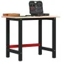 Rectangular solid oak workbench 100x60x81.5 cm by , Work tables - Ref: Foro24-3309656, Price: 161,66 €, Discount: %