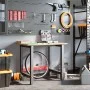 Rechteckiger Arbeitstisch aus massiver Eiche, 100x60x81,5 cm. von , Arbeitstische - Ref: Foro24-3309656, Preis: 160,89 €, Rab...