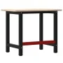Rectangular solid oak workbench 100x60x81.5 cm by , Work tables - Ref: Foro24-3309656, Price: 161,66 €, Discount: %