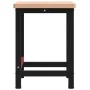 Solid beech wood rectangular workbench 100x60x83 cm by , Work tables - Ref: Foro24-3309661, Price: 207,58 €, Discount: %