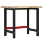 Massiver Akazienholz-Arbeitstisch, rechteckig, 100x60x83 cm. von , Arbeitstische - Ref: Foro24-3309668, Preis: 185,81 €, Raba...