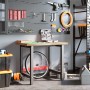 Massiver Akazienholz-Arbeitstisch, rechteckig, 100x60x83 cm. von , Arbeitstische - Ref: Foro24-3309668, Preis: 185,81 €, Raba...