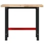 Solid acacia wood workbench, rectangular, 100x60x83 cm by , Work tables - Ref: Foro24-3309668, Price: 181,75 €, Discount: %