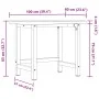 Solid acacia wood workbench, rectangular, 100x60x83 cm by , Work tables - Ref: Foro24-3309668, Price: 181,75 €, Discount: %
