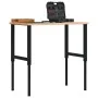 Rectangular solid wood workbench 100x60x(71.5-98) cm by , Work tables - Ref: Foro24-3309682, Price: 127,47 €, Discount: %