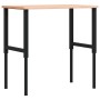 Rectangular solid wood workbench 100x60x(71.5-98) cm by , Work tables - Ref: Foro24-3309682, Price: 135,07 €, Discount: %