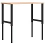 Rectangular solid wood workbench 100x60x(71.5-98) cm by , Work tables - Ref: Foro24-3309682, Price: 127,47 €, Discount: %