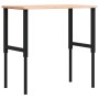 Rectangular solid wood workbench 100x60x(71.5-98) cm by , Work tables - Ref: Foro24-3309682, Price: 135,07 €, Discount: %