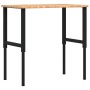 Rectangular solid wood workbench 100x60x(71.5-98) cm by , Work tables - Ref: Foro24-3309680, Price: 142,11 €, Discount: %