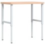 Rectangular solid wood workbench 100x60x(73-99.5) cm by , Work tables - Ref: Foro24-3309705, Price: 176,18 €, Discount: %