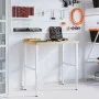 Rectangular solid wood workbench 100x60x(73-99.5) cm by , Work tables - Ref: Foro24-3309705, Price: 176,81 €, Discount: %