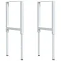 Banco de trabajo rectangular madera maciza 100x60x(73-99,5) cm de , Mesas de trabajo - Ref: Foro24-3309705, Precio: 176,81 €,...