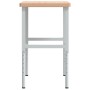 Rectangular solid wood workbench 100x60x(73-99.5) cm by , Work tables - Ref: Foro24-3309705, Price: 176,18 €, Discount: %