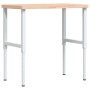 Rectangular solid wood workbench 100x60x(73-99.5) cm by , Work tables - Ref: Foro24-3309705, Price: 176,18 €, Discount: %