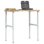 Rectangular solid wood workbench 100x60x(73-99.5) cm by , Work tables - Ref: Foro24-3309713, Price: 155,73 €, Discount: %