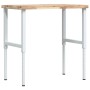 Rectangular solid wood workbench 100x60x(73-99.5) cm by , Work tables - Ref: Foro24-3309713, Price: 158,73 €, Discount: %