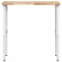 Rectangular solid wood workbench 100x60x(73-99.5) cm by , Work tables - Ref: Foro24-3309713, Price: 158,73 €, Discount: %