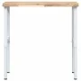 Rectangular solid wood workbench 100x60x(73-99.5) cm by , Work tables - Ref: Foro24-3309713, Price: 155,73 €, Discount: %