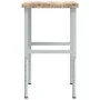 Rectangular solid wood workbench 100x60x(73-99.5) cm by , Work tables - Ref: Foro24-3309713, Price: 155,73 €, Discount: %