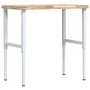Rectangular solid wood workbench 100x60x(73-99.5) cm by , Work tables - Ref: Foro24-3309713, Price: 155,73 €, Discount: %