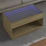 Mesa de centro con Infinity LED roble Sonoma 90x50x50 cm by , Coffee table - Ref: Foro24-847667, Price: 114,02 €, Discount: %
