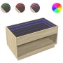 Mesa de centro con Infinity LED roble Sonoma 90x50x50 cm de , Mesas de centro - Ref: Foro24-847667, Precio: 119,12 €, Descuen...