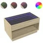 Mesa de centro con Infinity LED roble Sonoma 90x50x50 cm by , Coffee table - Ref: Foro24-847667, Price: 114,02 €, Discount: %