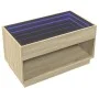 Mesa de centro con Infinity LED roble Sonoma 90x50x50 cm by , Coffee table - Ref: Foro24-847667, Price: 114,02 €, Discount: %