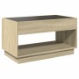Mesa de centro con Infinity LED roble Sonoma 90x50x50 cm de , Mesas de centro - Ref: Foro24-847667, Precio: 119,12 €, Descuen...